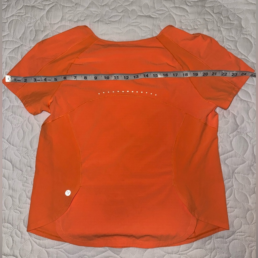 Lululemon Athletica | Lightweight Stretch Run Short Sleeve Shirt | Orange Soda - Picture 8 of 8